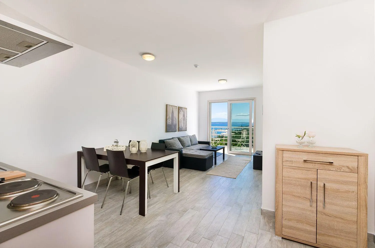 Modernes Apartment Nur 90 Meter Zum Strand Mit Meerblick, Tiefgarage, Klima Crikvenica