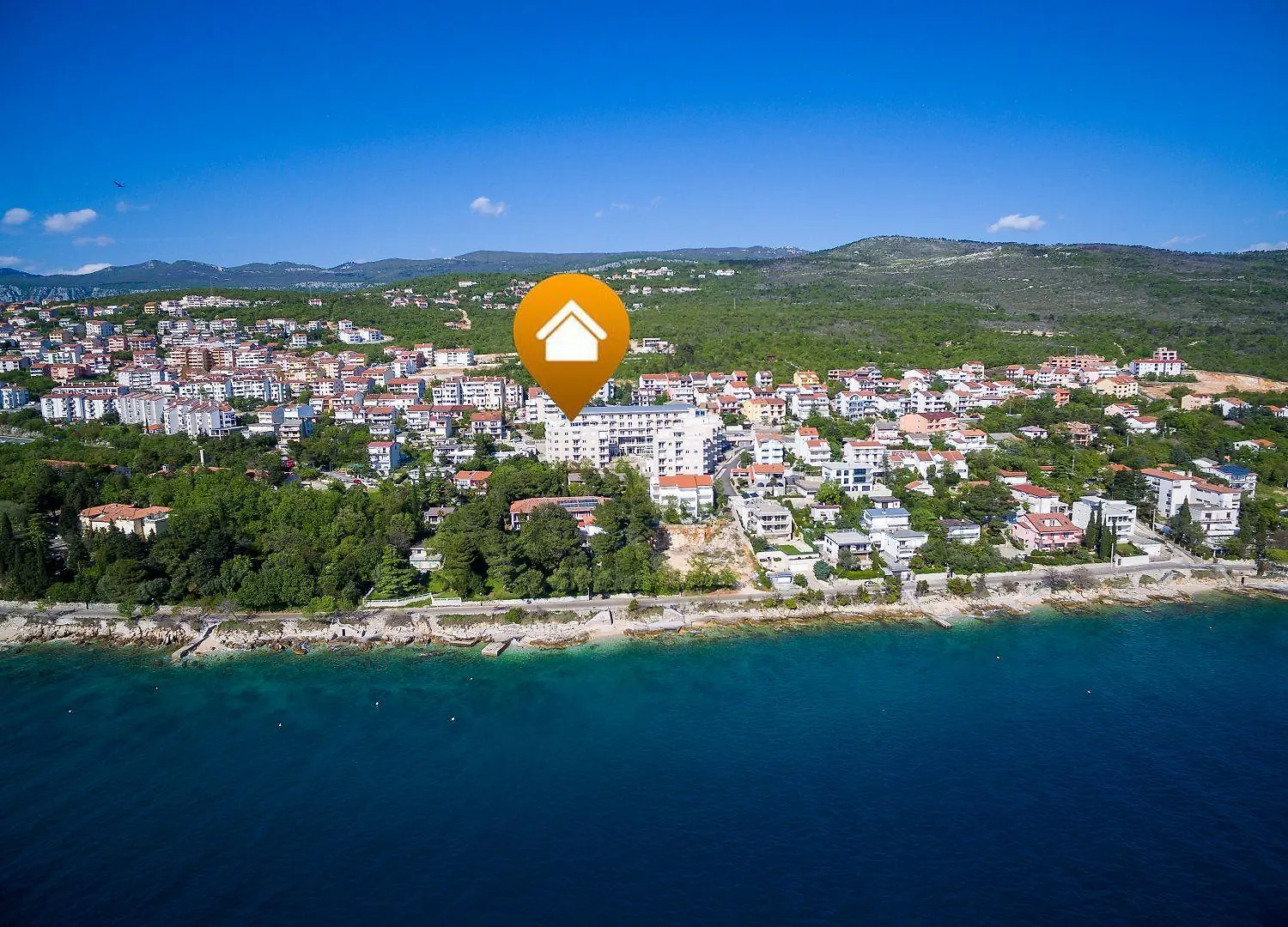 Modernes Apartment Nur 90 Meter Zum Strand Mit Meerblick, Tiefgarage, Klima Crikvenica Croatia
